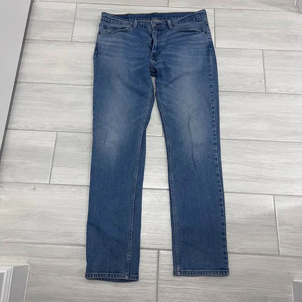 Levi's 511 Slim Fit Straight Leg Medium Wash Jeans ~ Men's 34/32